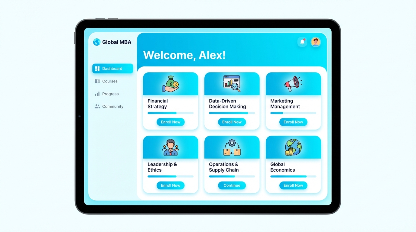 Select your MBA course to begin practicing